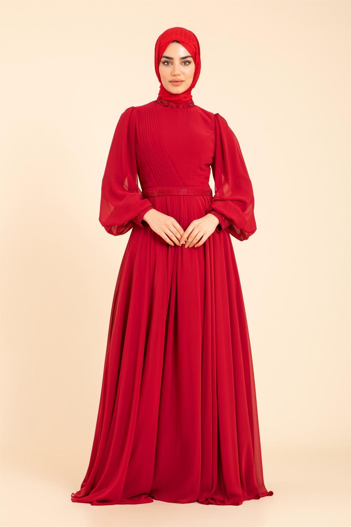 فستان السهرة الحجاب 1245