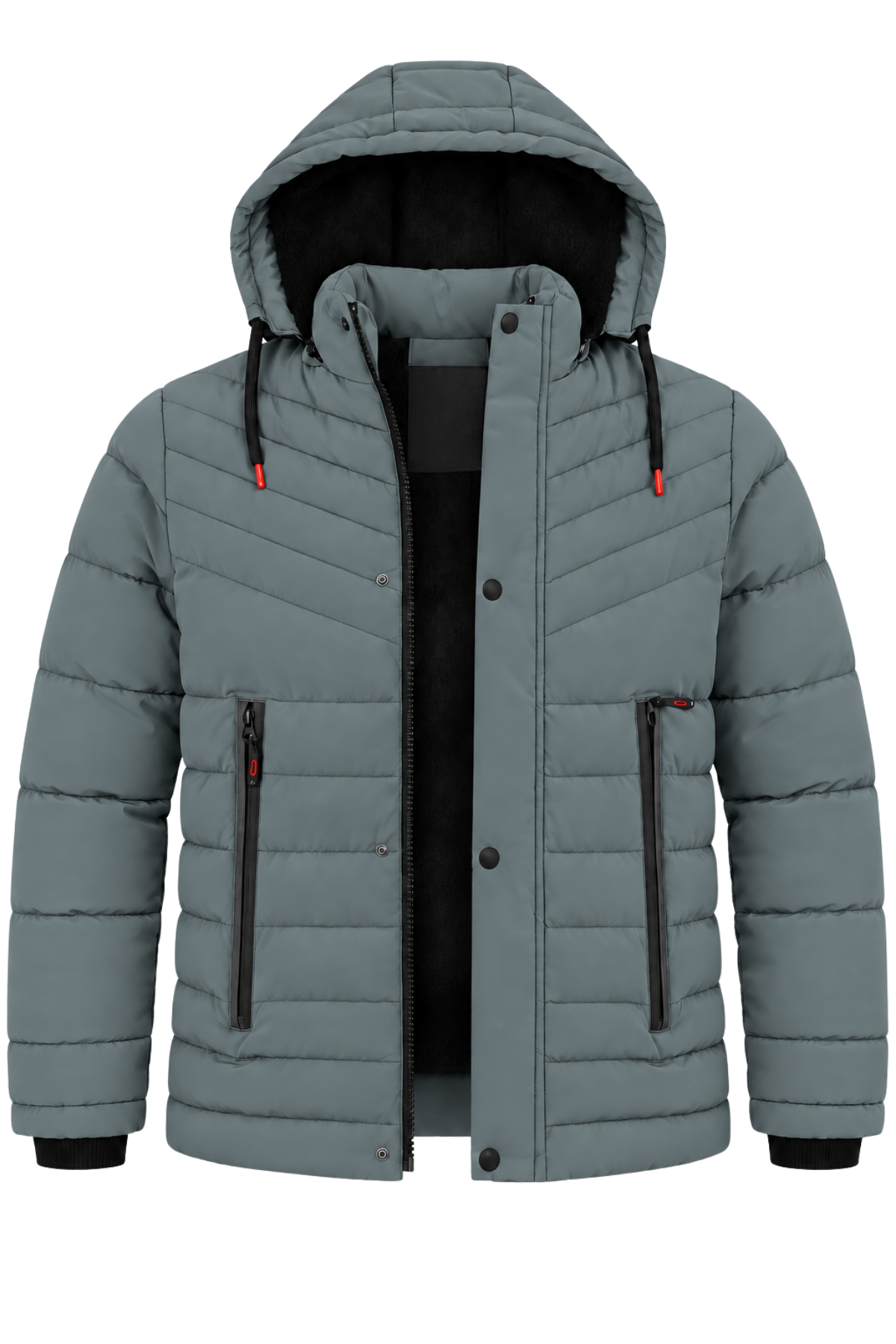 Erkek Su Yeşili Erkek Outdoor Su Geçirmez Kapüşonlu Kışlık Kaban – Rüzgar ve Yağmura Dayanıklı  Mont&Kaban