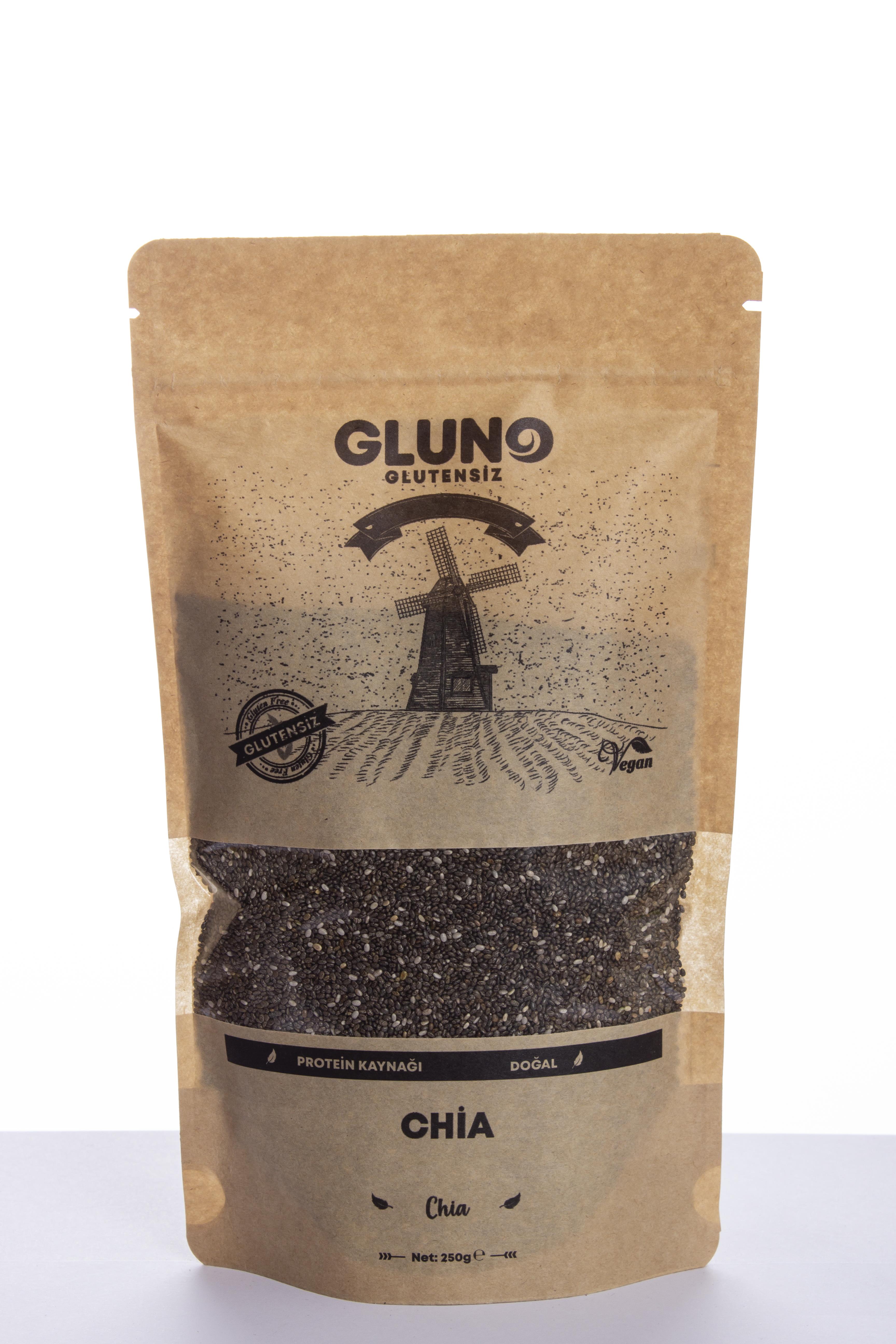 Gluno Glutensiz Chia 250 gr