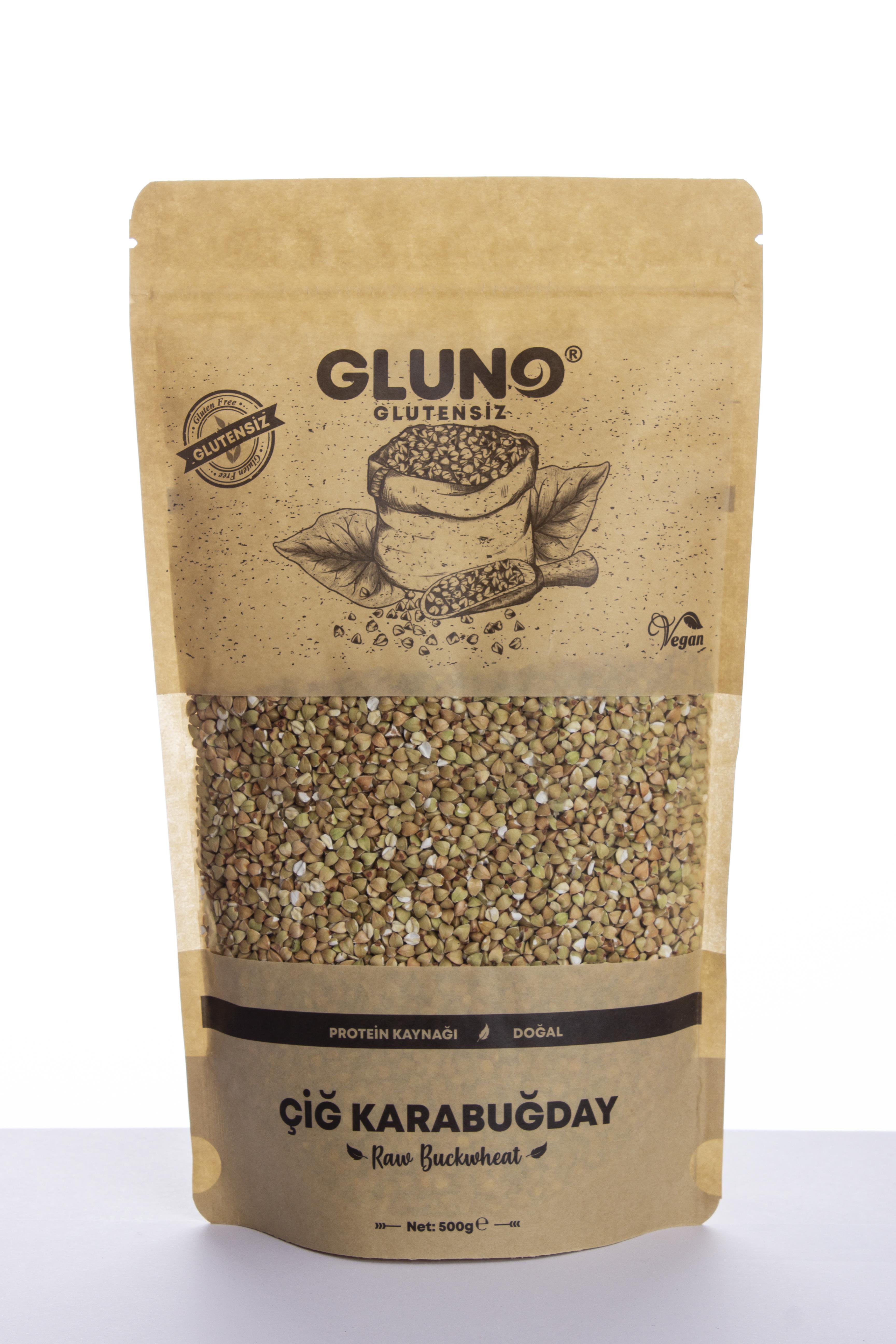 Gluno Glutensiz Çiğ Karabuğday 500 gr
