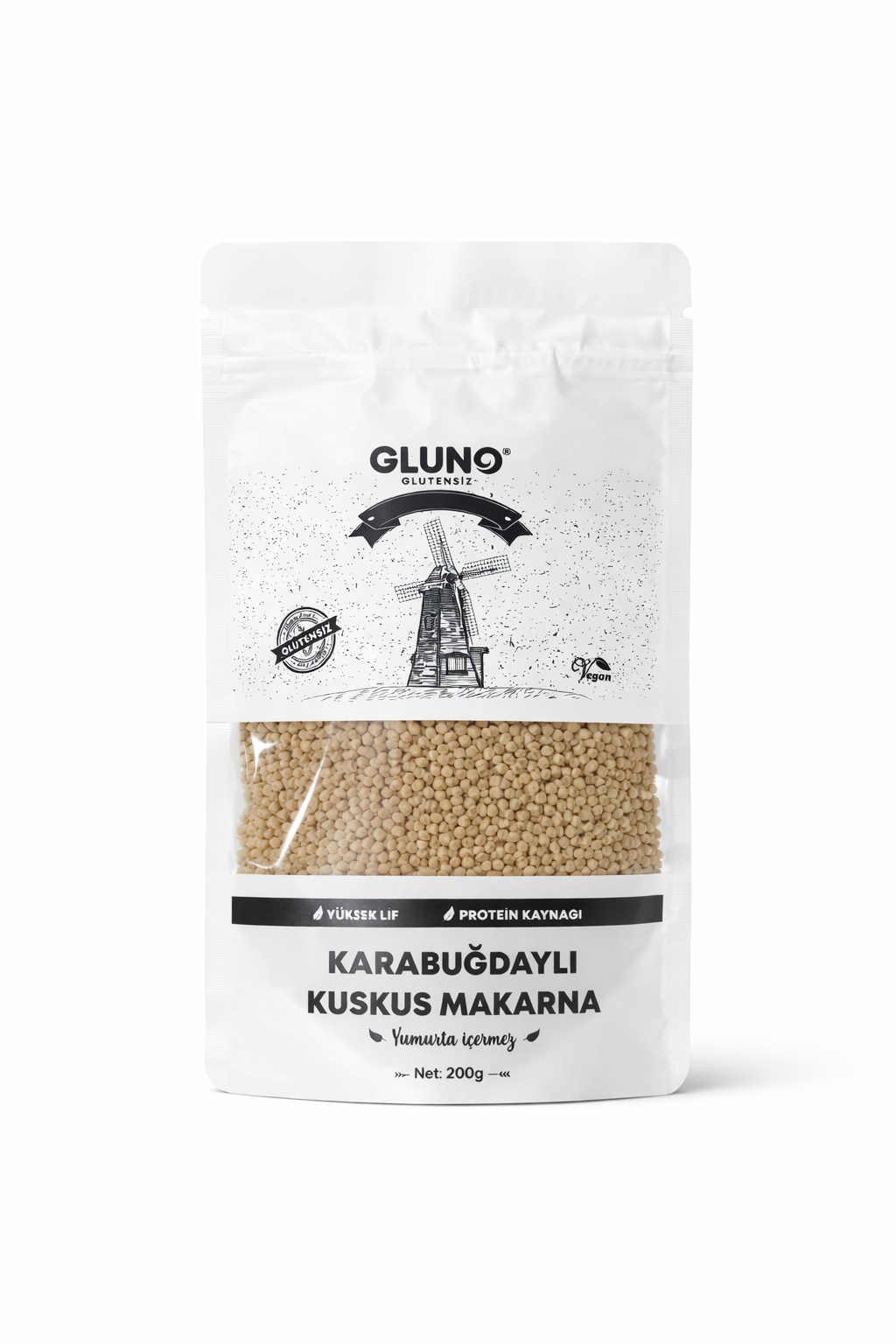 Gluno Glutensiz Karabuğdaylı Kuskus Makarna 200g