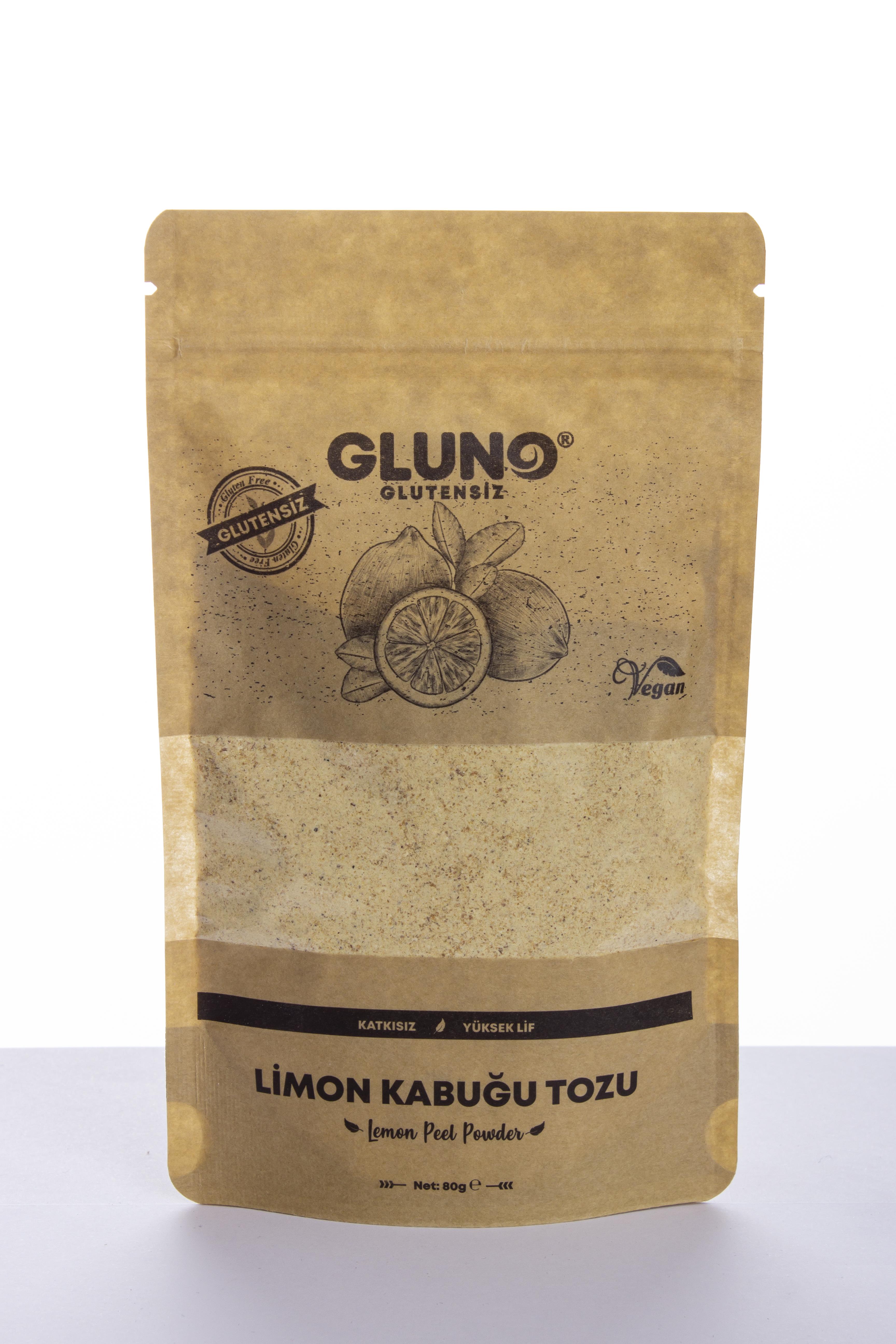 Gluno Glutensiz Limon Kabuğu Tozu 80g