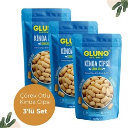 Gluno Glutensiz Çörek Otlu Kinoa Cipsi 35g 3'lü