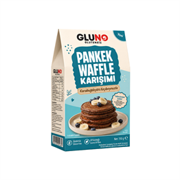Gluno Glutensiz Karabuğdaylı Keçiboynuzlu Pankek-WaffleKarışımı 150g