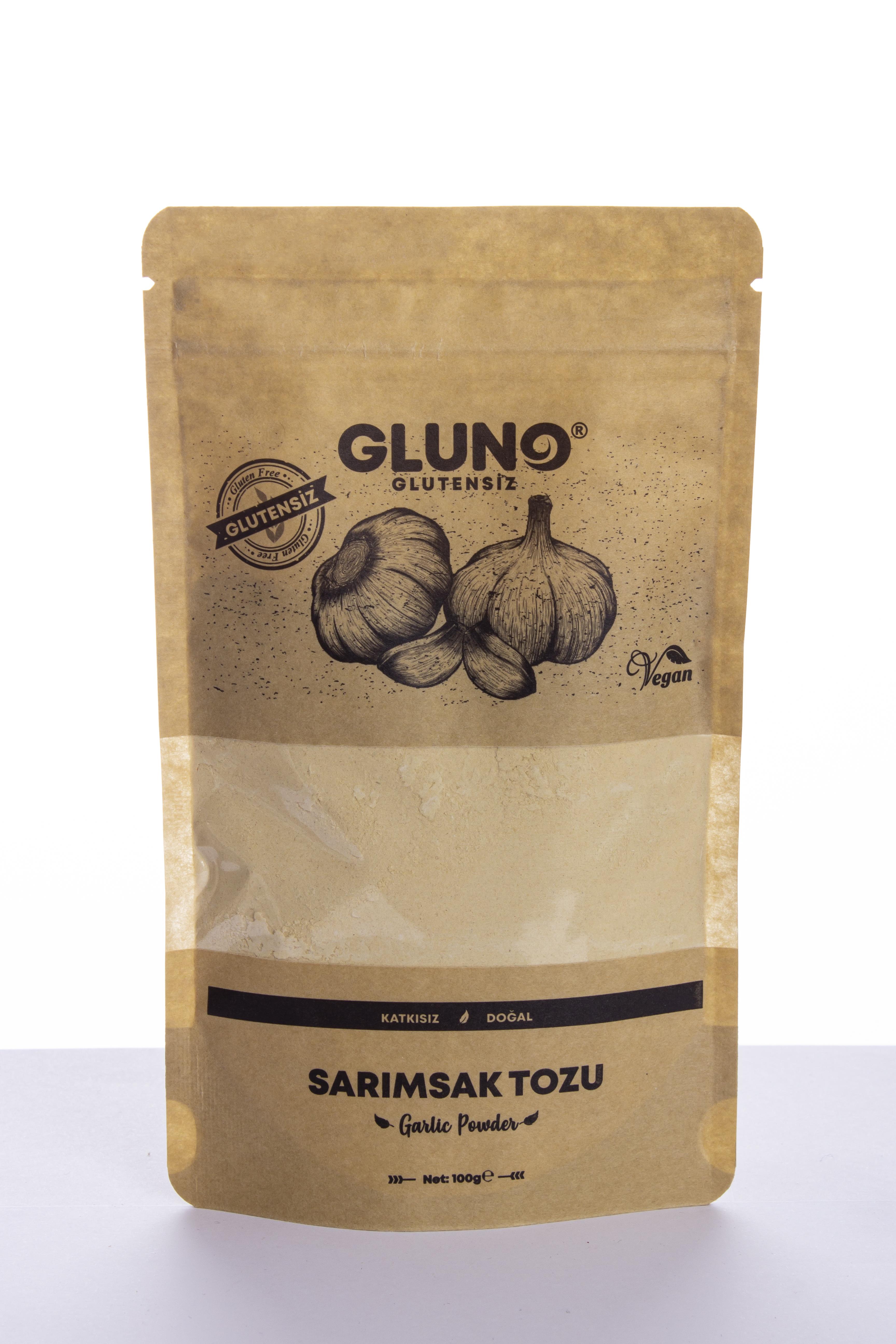 Gluno Glutensiz Sarımsak Tozu 100g