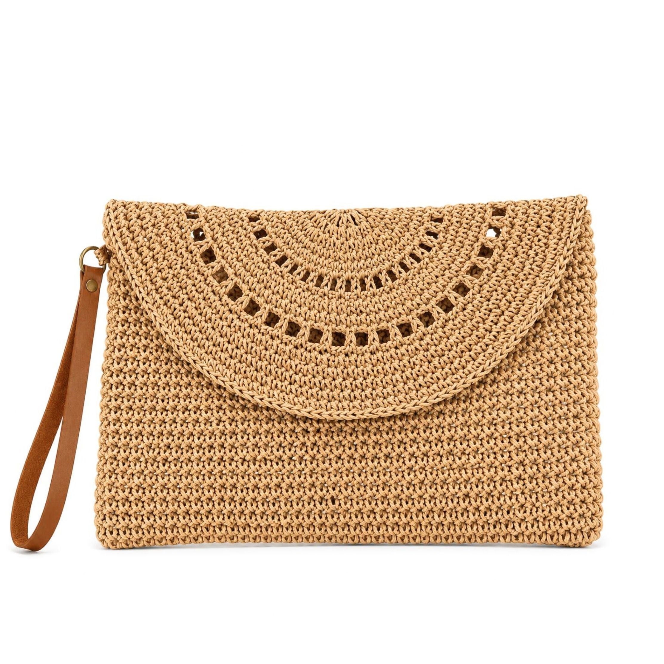  Bohem Hasır Görünümlü Clutch