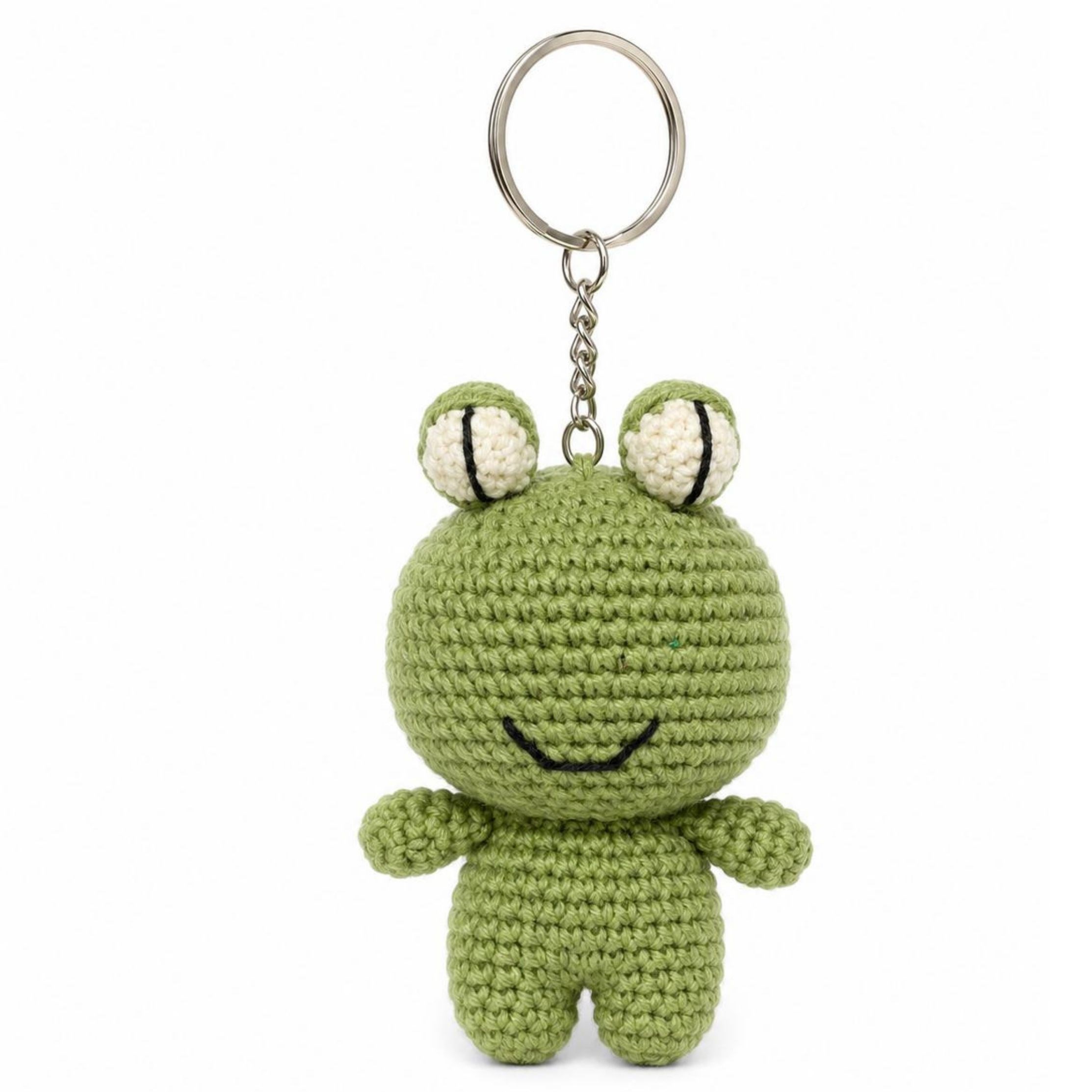Amigurumi Kurbağa Anahtarlık Uzun