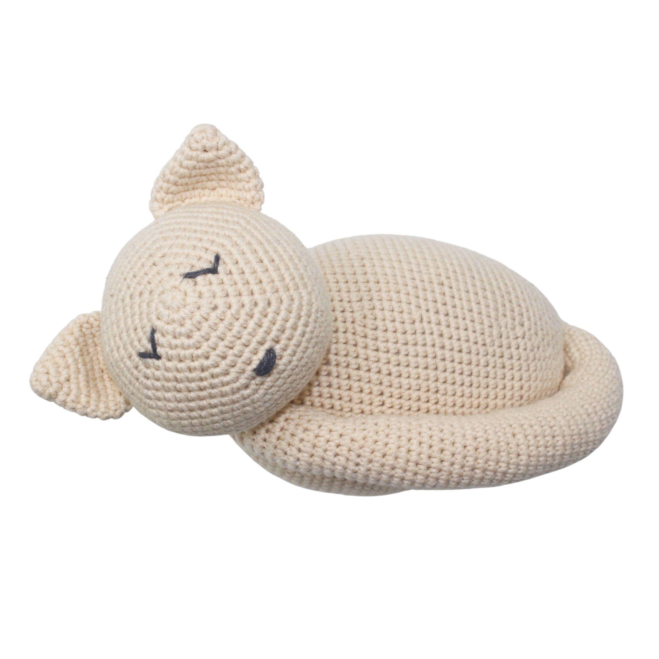 Amigurumi Uyuyan Kedi Oyuncak