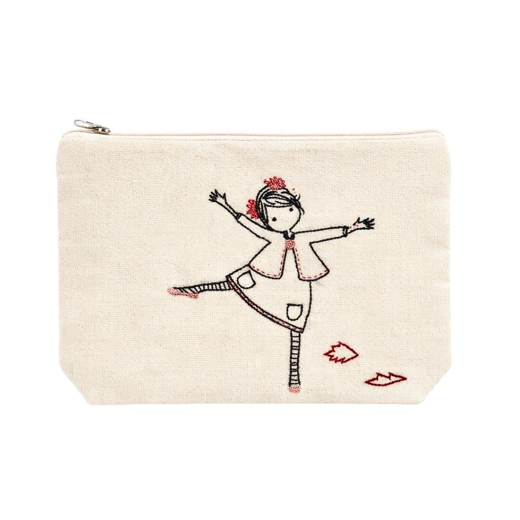 Balerin Desenli Makyaj Çantası