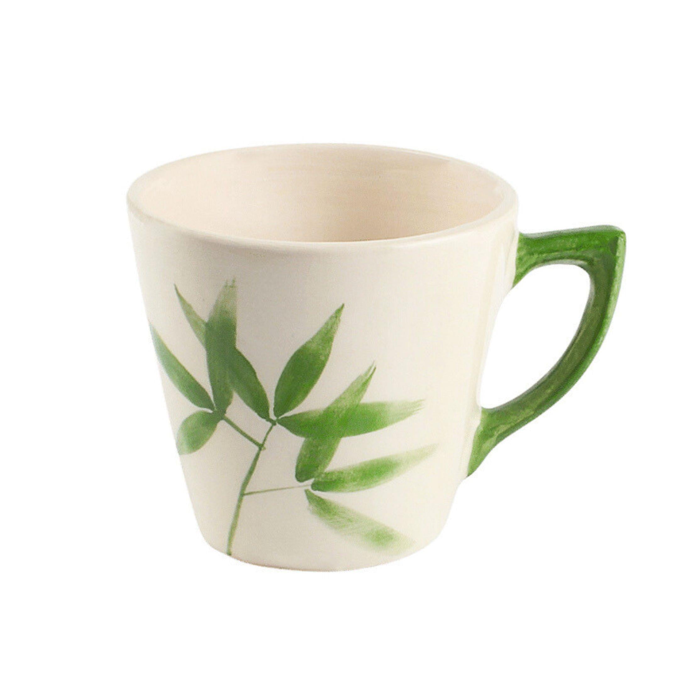 Bambu Seramik Yeşil Kupa