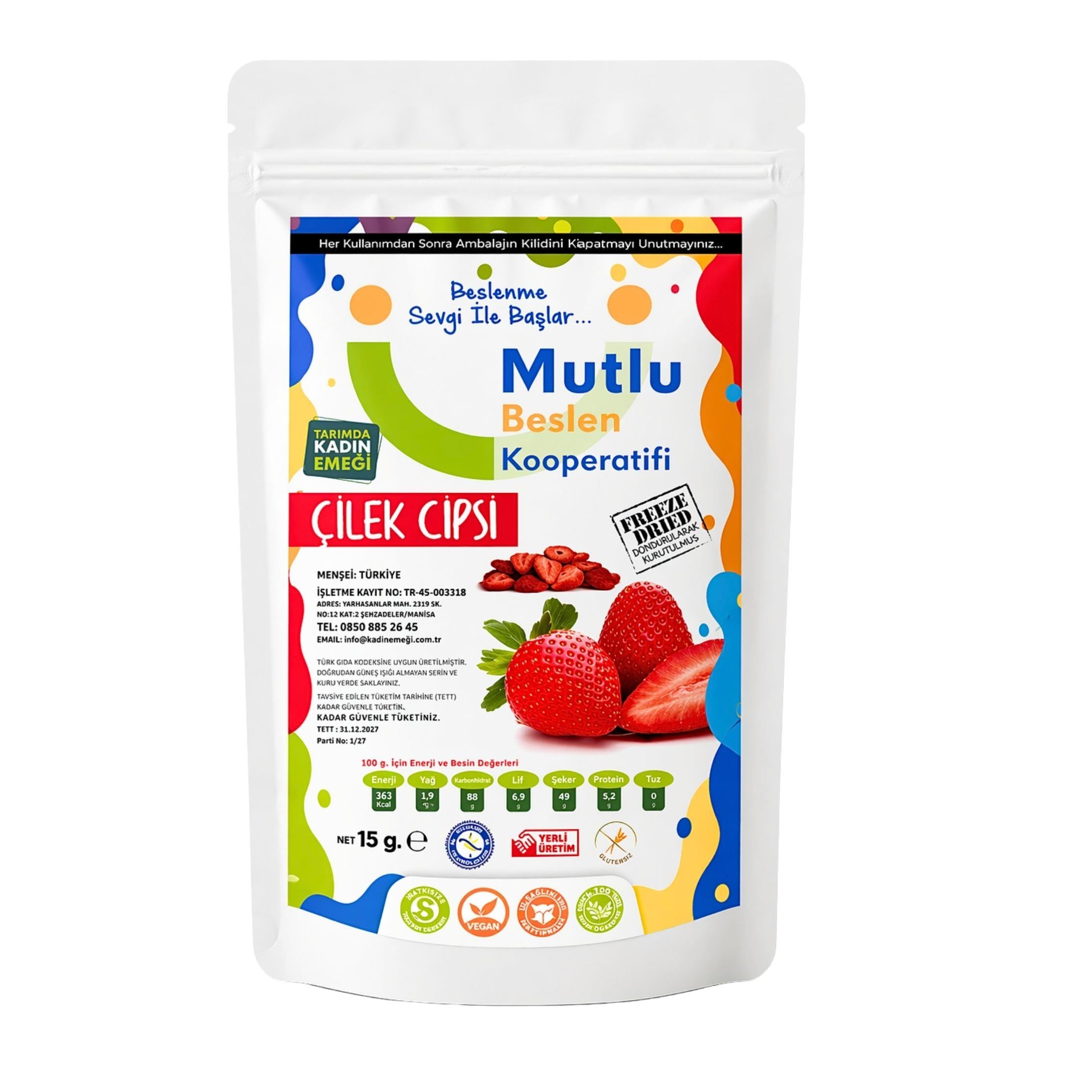 ÇİLEK CİPSİ 15 GR