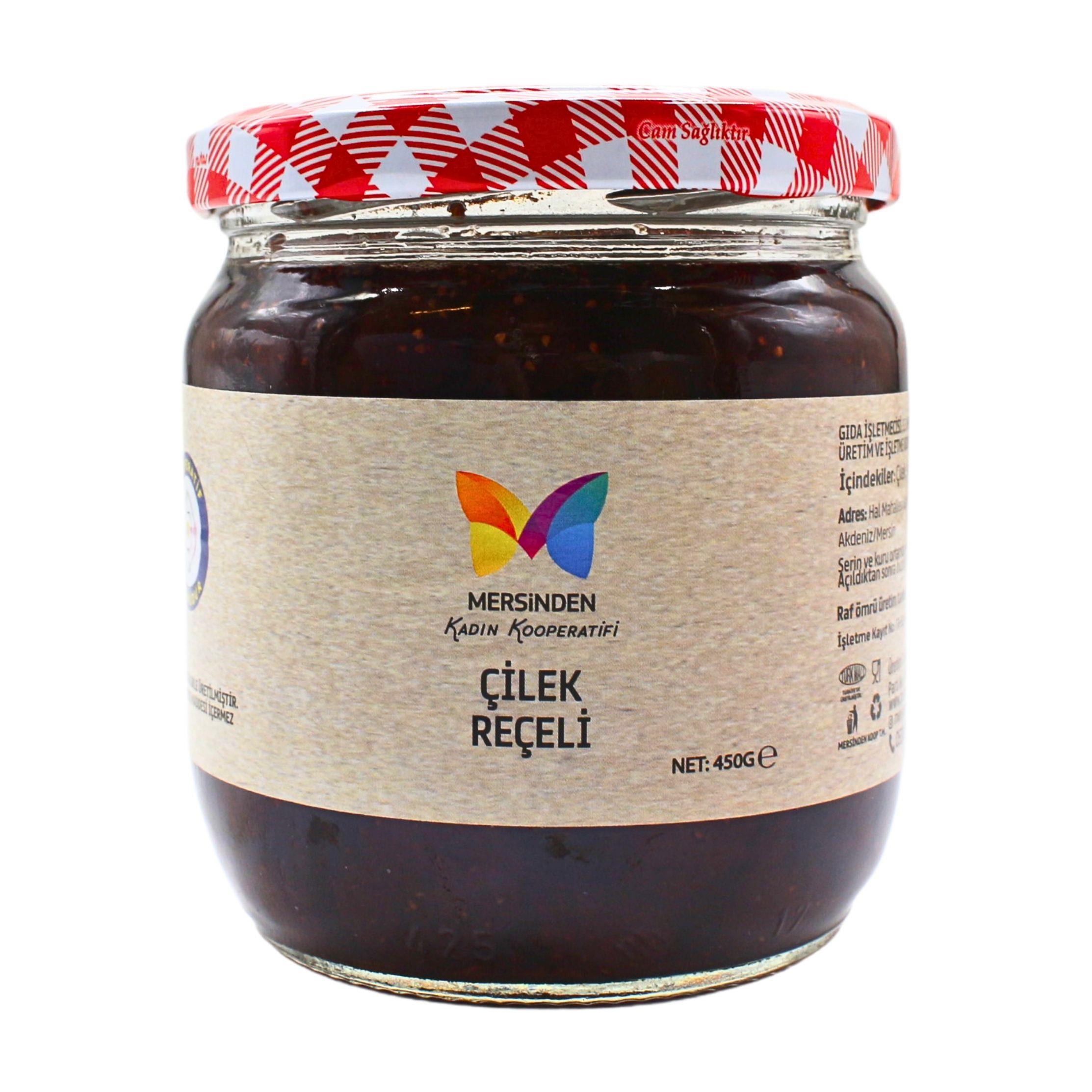 ÇİLEK REÇELİ 450 GR MERSİNDEN