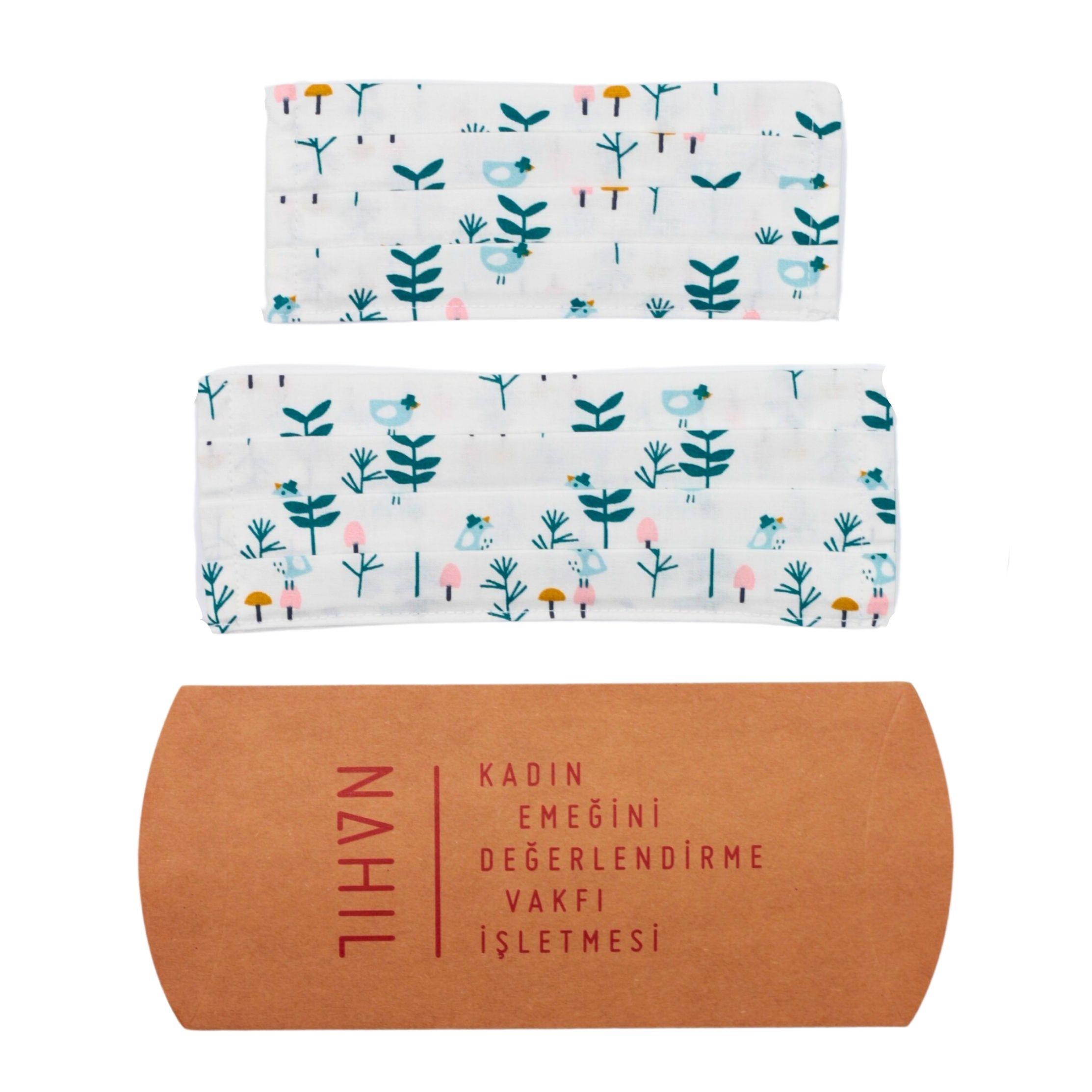 Ebeveyn ve Çocuklar için Yıkanabilir İkili Bez Maske