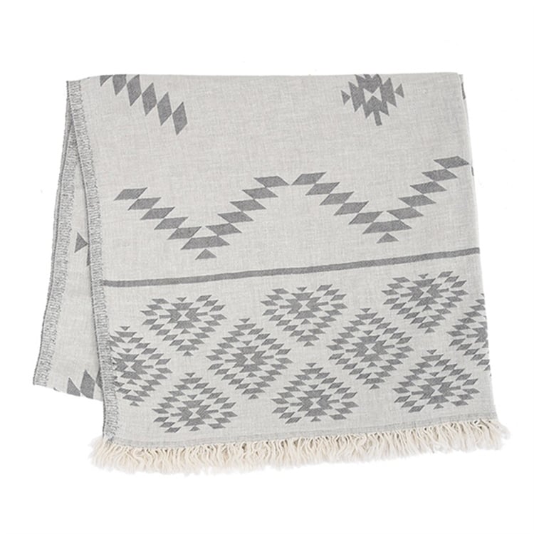 Gri Desenli Peştemal