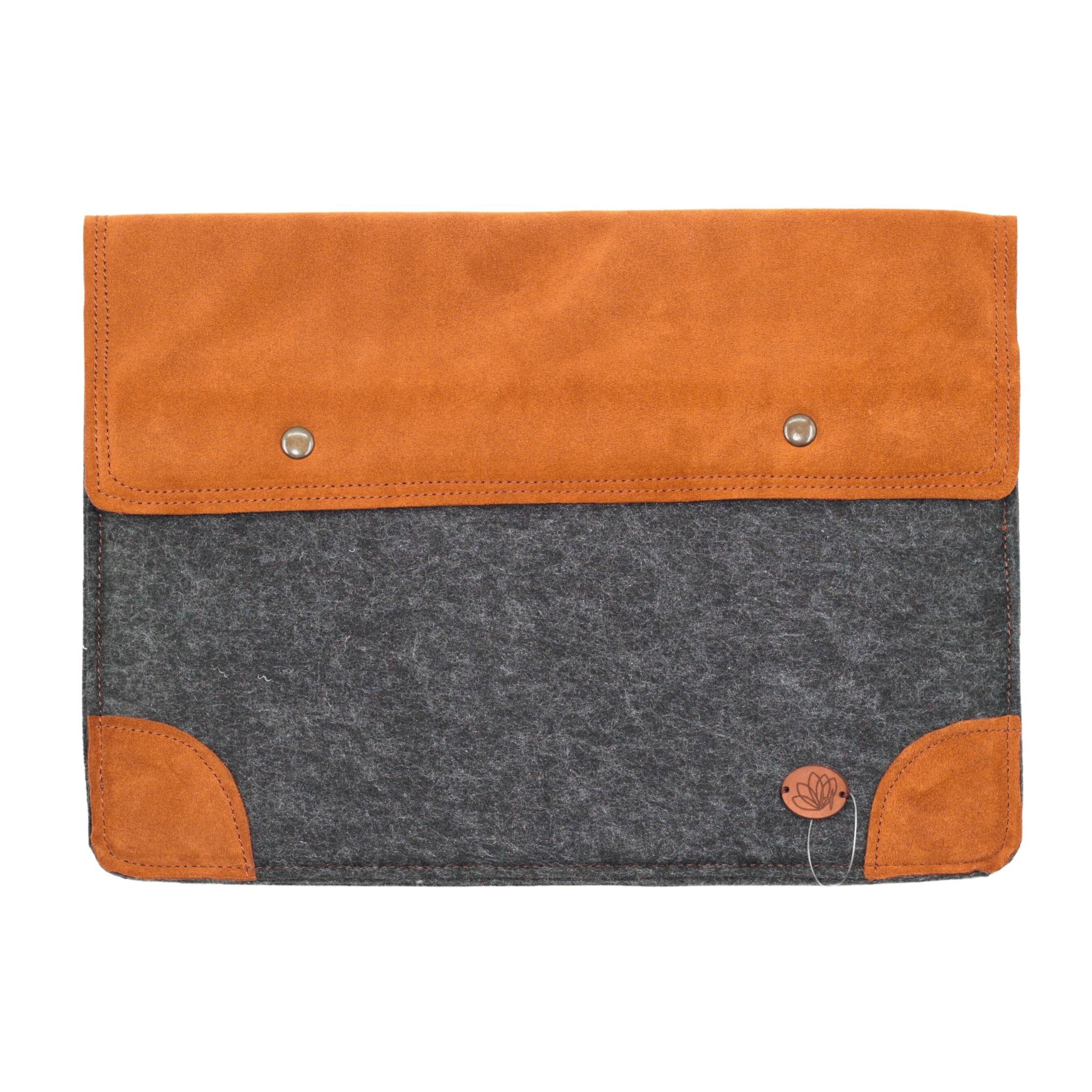 Gri Keçe Laptop Kılıfı