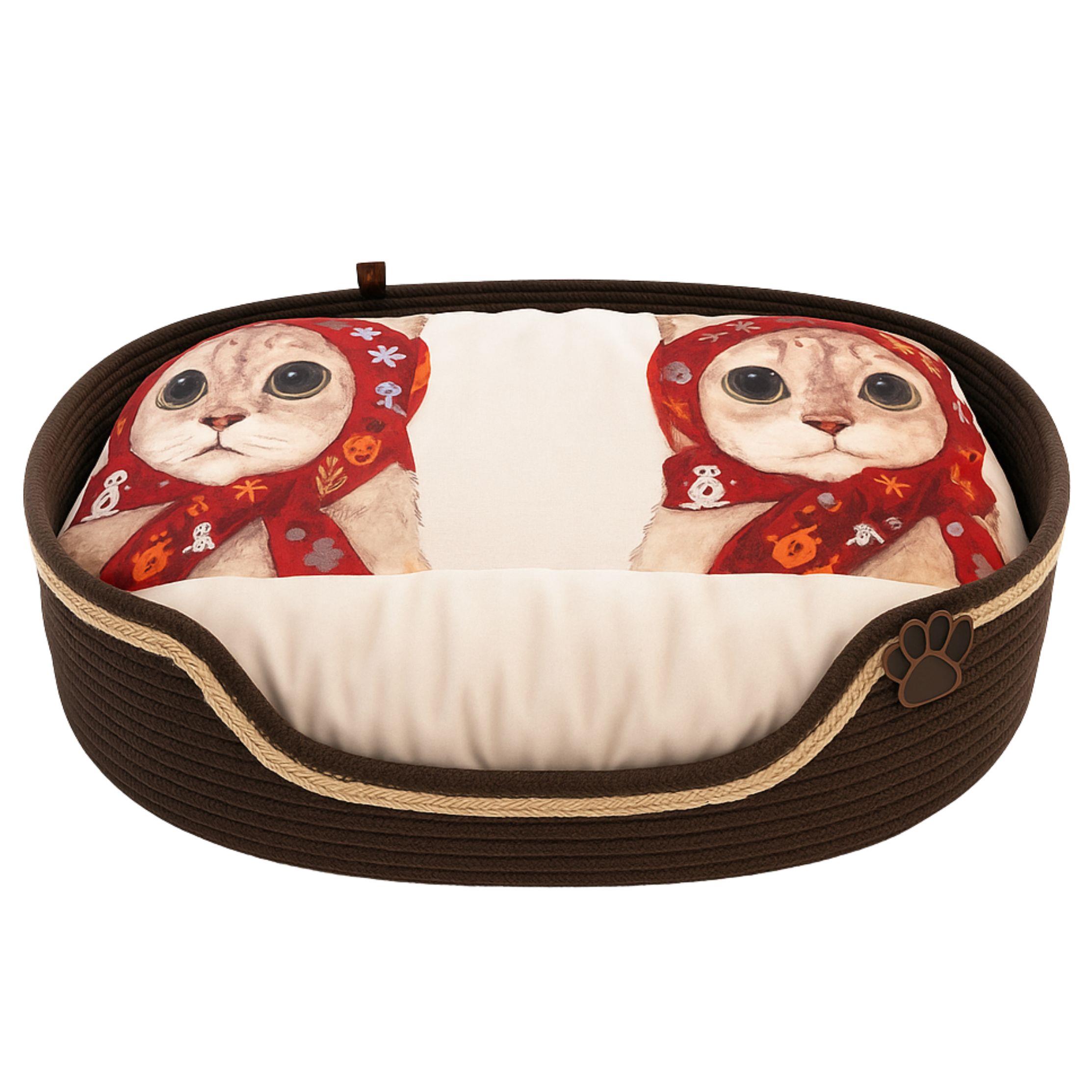 Hasır Kedi Yatağı Handan