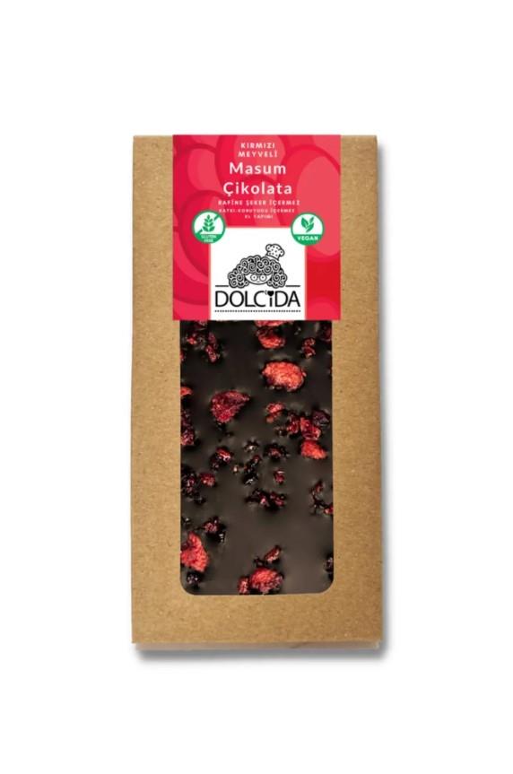 KIRMIZI MEYVELİ MASUM  ÇİKOLATA