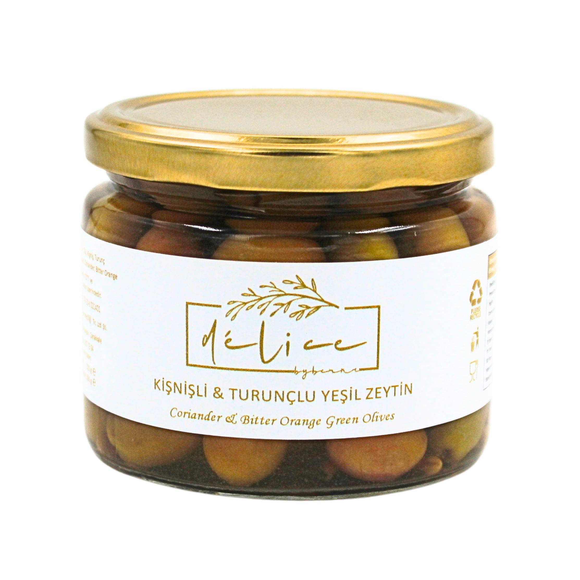 Kişniş & Narenciye Marine Yeşil Zeytin 325 G