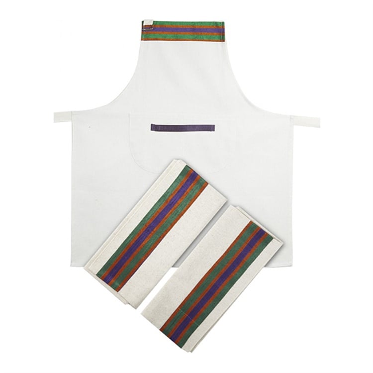 Kutnulu Mutfak Önlüğü Seti