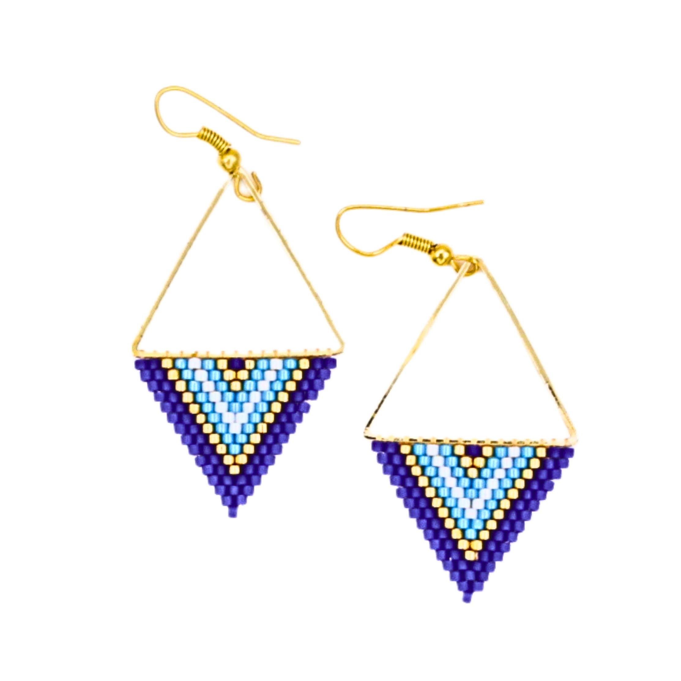 Lacivert Miyuki Küpe 