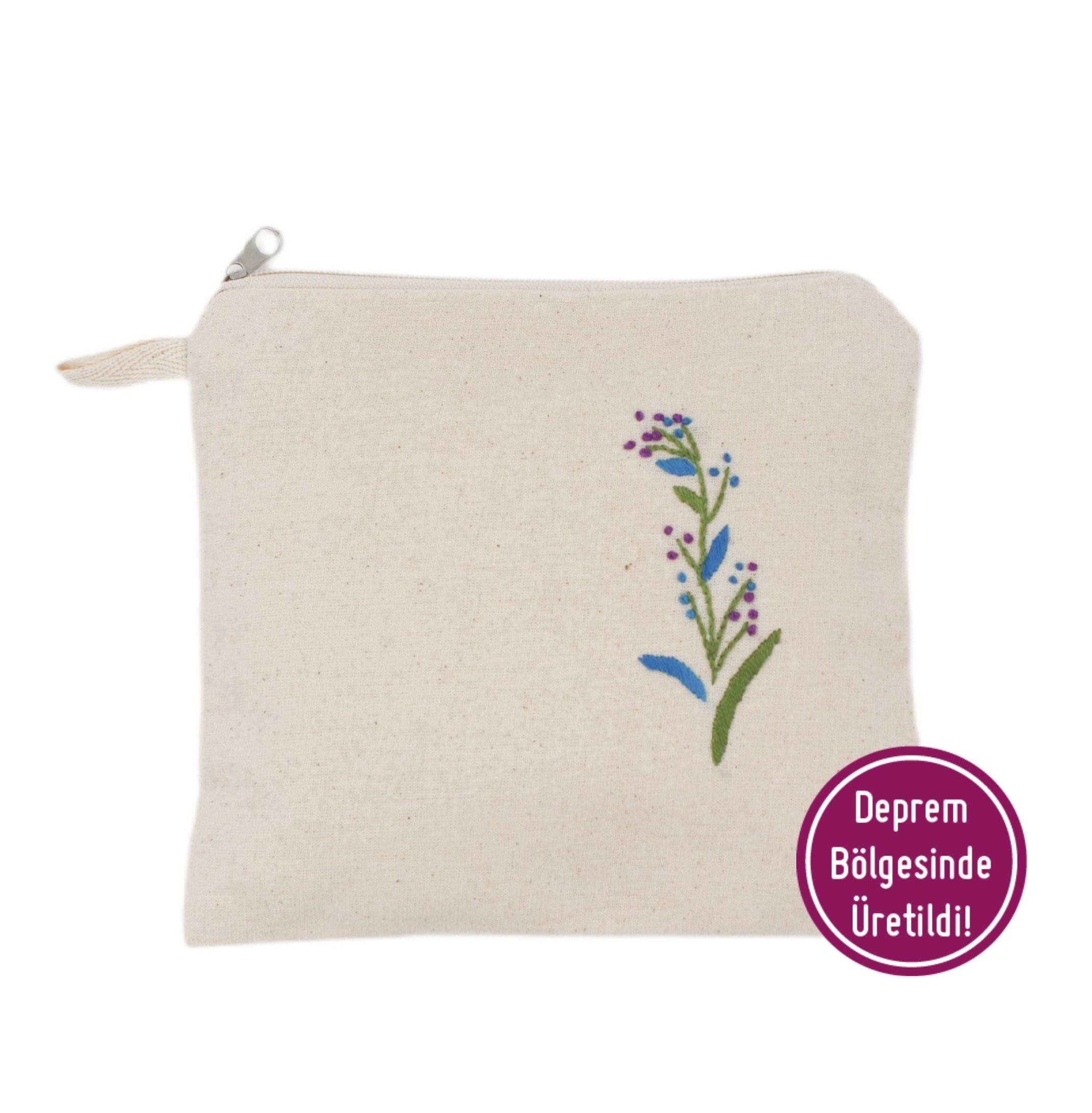 MAVİ ÇİÇEK HAVLU ÇANTASI UMUTKENT