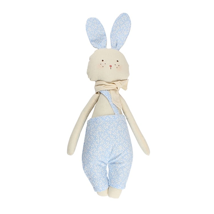 Mavi Elbiseli Tavşan Bez Oyuncak