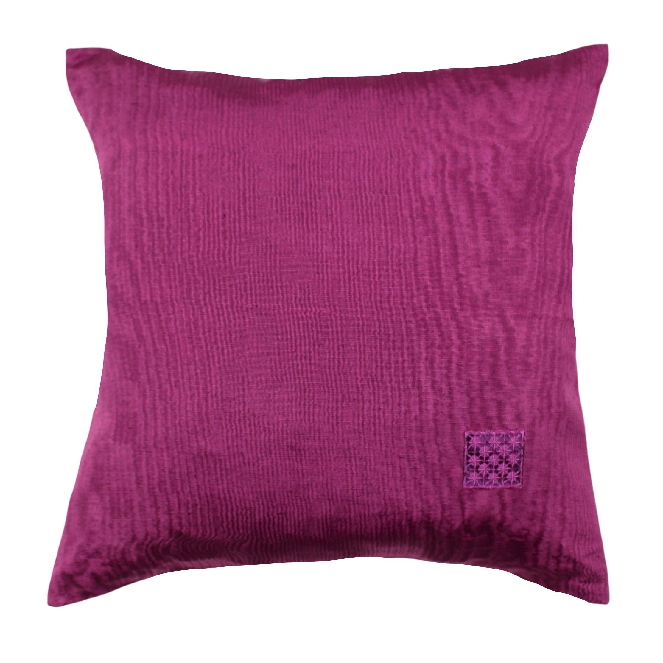 Mor Kutnu Yastık Kılıfı