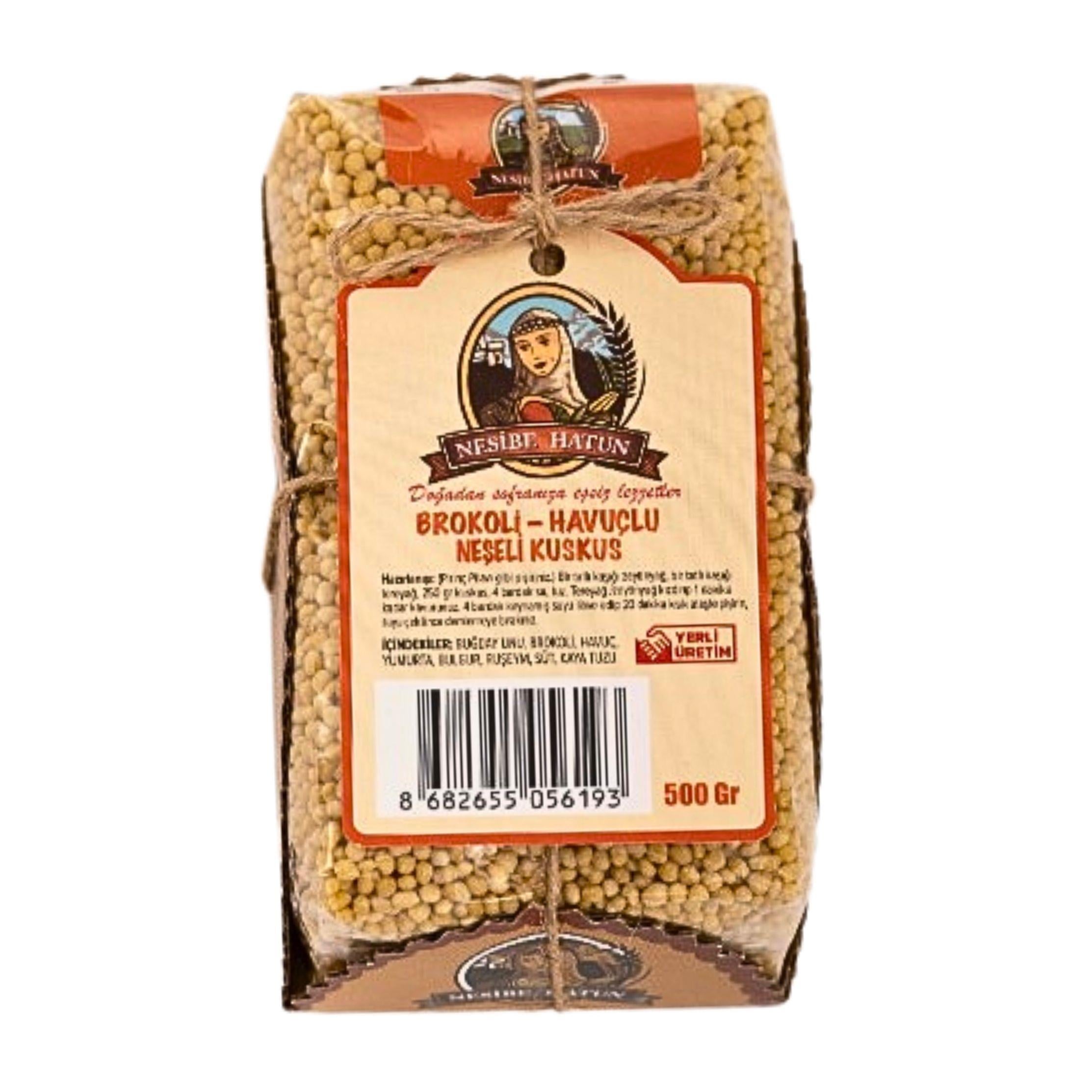 Nesibe Hatun Brokoli ve Havuçlu Neşeli Kuskus 500 G