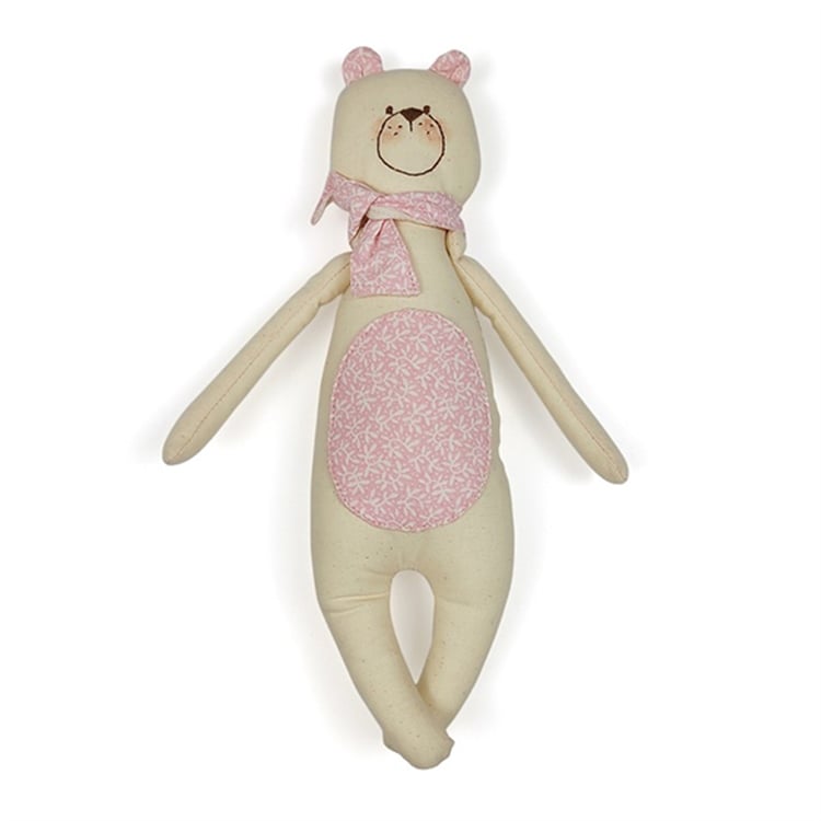 Pembe Elbiseli Ayı Bez Oyuncak