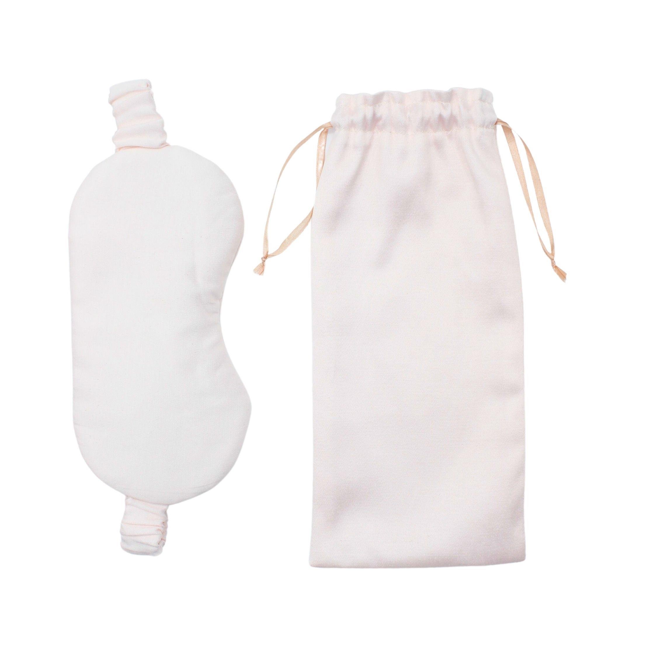 Pembe Saten Lavanta Göz Bandı