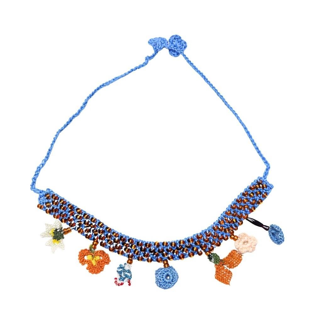 Renkli İğne Oyası Kolye