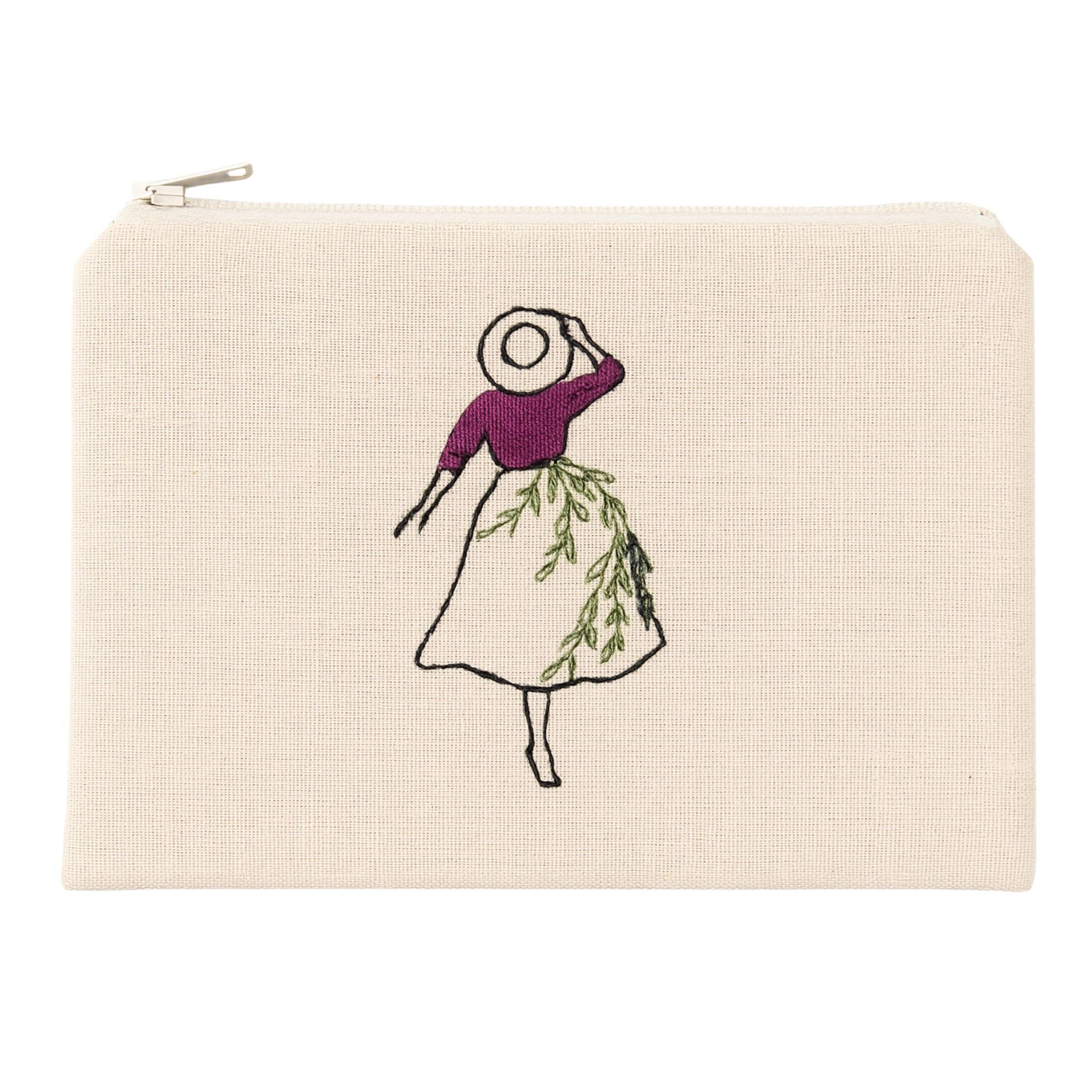 Şapkalı Kadın Cüzdan 10x15