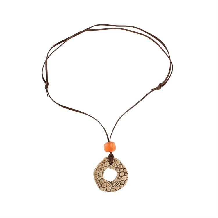 SERAMİK KOLYE ÇİÇEKLİ Zİ