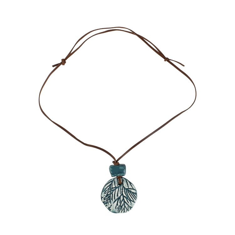 SERAMİK KOLYE YAPRAKLI Zİ