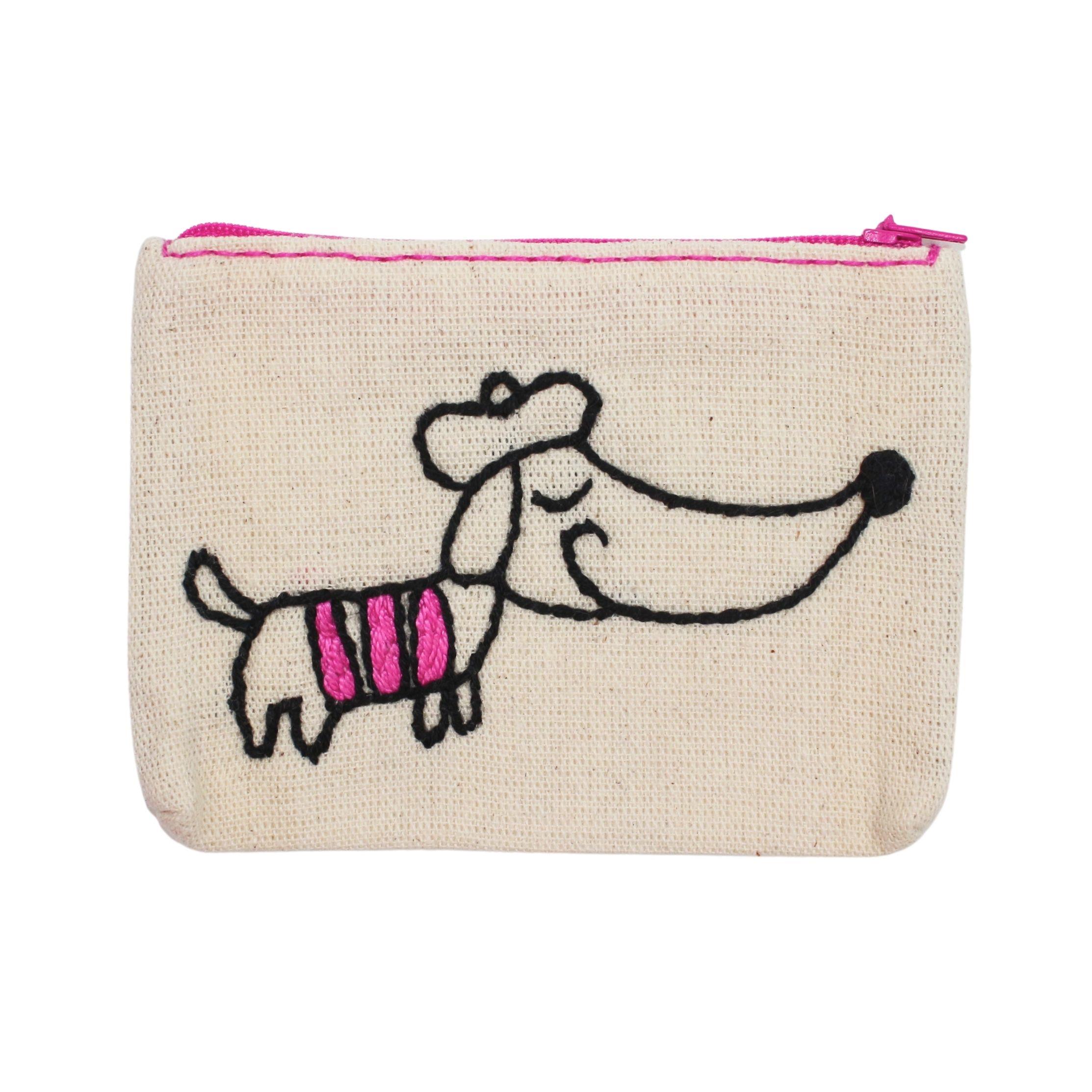 Sosis Köpek Nakışlı Cüzdan