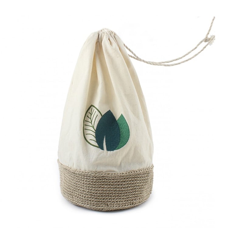 Yaprak İşlemeli Saklama Torbası