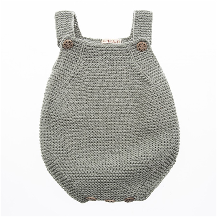 Yeşil Örgü Bebek Tulumu