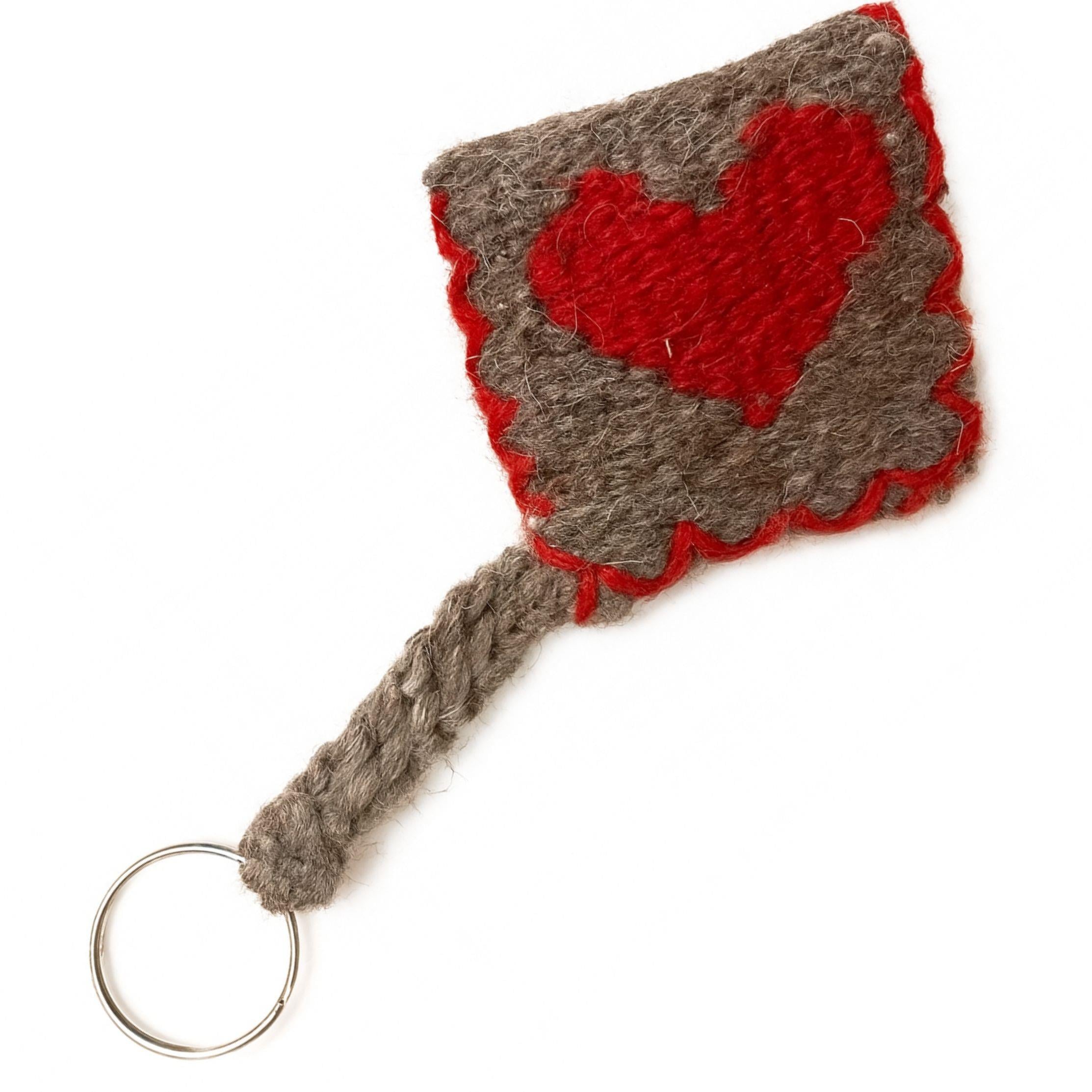 Yün Kalp Anahtarlık