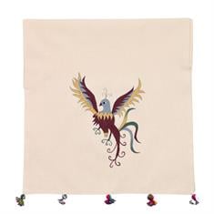 Anka Kuşu Motifli El Boyama Runner