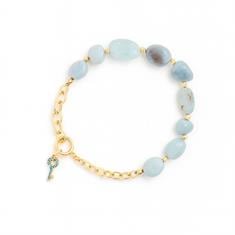 Aquamarin Taşlı Bileklik
