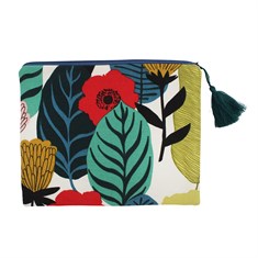 Renkli Çiçekli Clutch