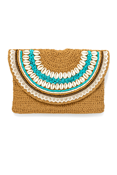 Deniz Kabuklu Turkuaz Portföy Çanta