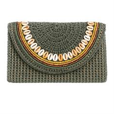 Deniz Kabuklu Yeşil Portföy Çanta