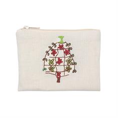 Nahıl Ağacı Nakışlı Bez Cüzdan