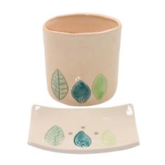 Üç Yaprak Diş Fırçalık ve Sabunluk Seti