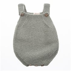 Yeşil Örgü Bebek Tulumu