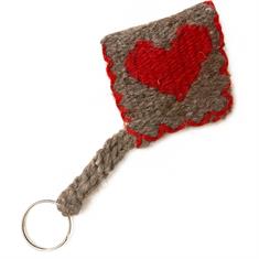 Yün Kalp Anahtarlık