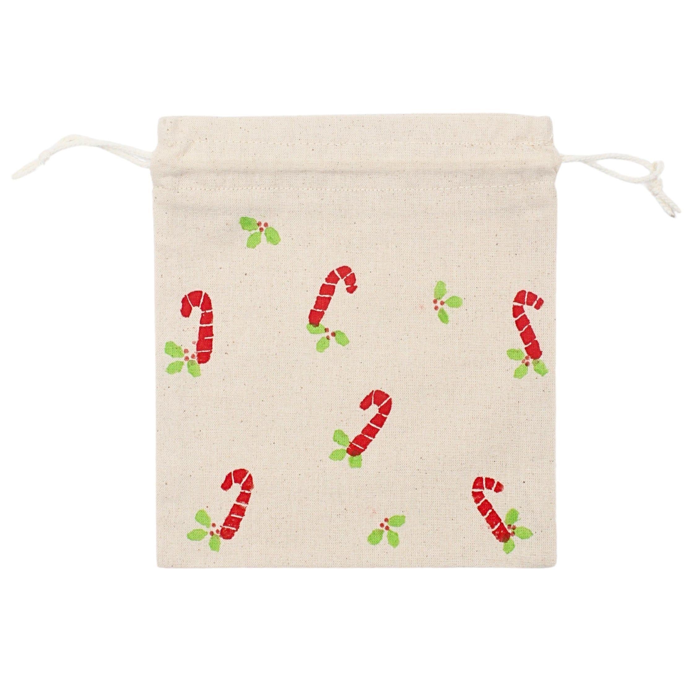 Baston Şeker Baskılı Kese