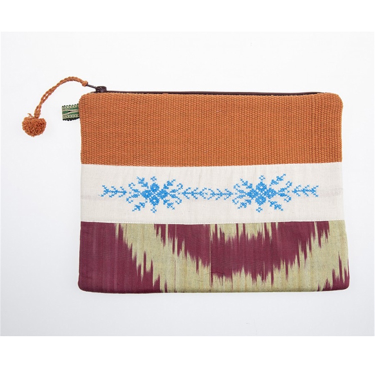 Bordo Kanaviçe Clutch