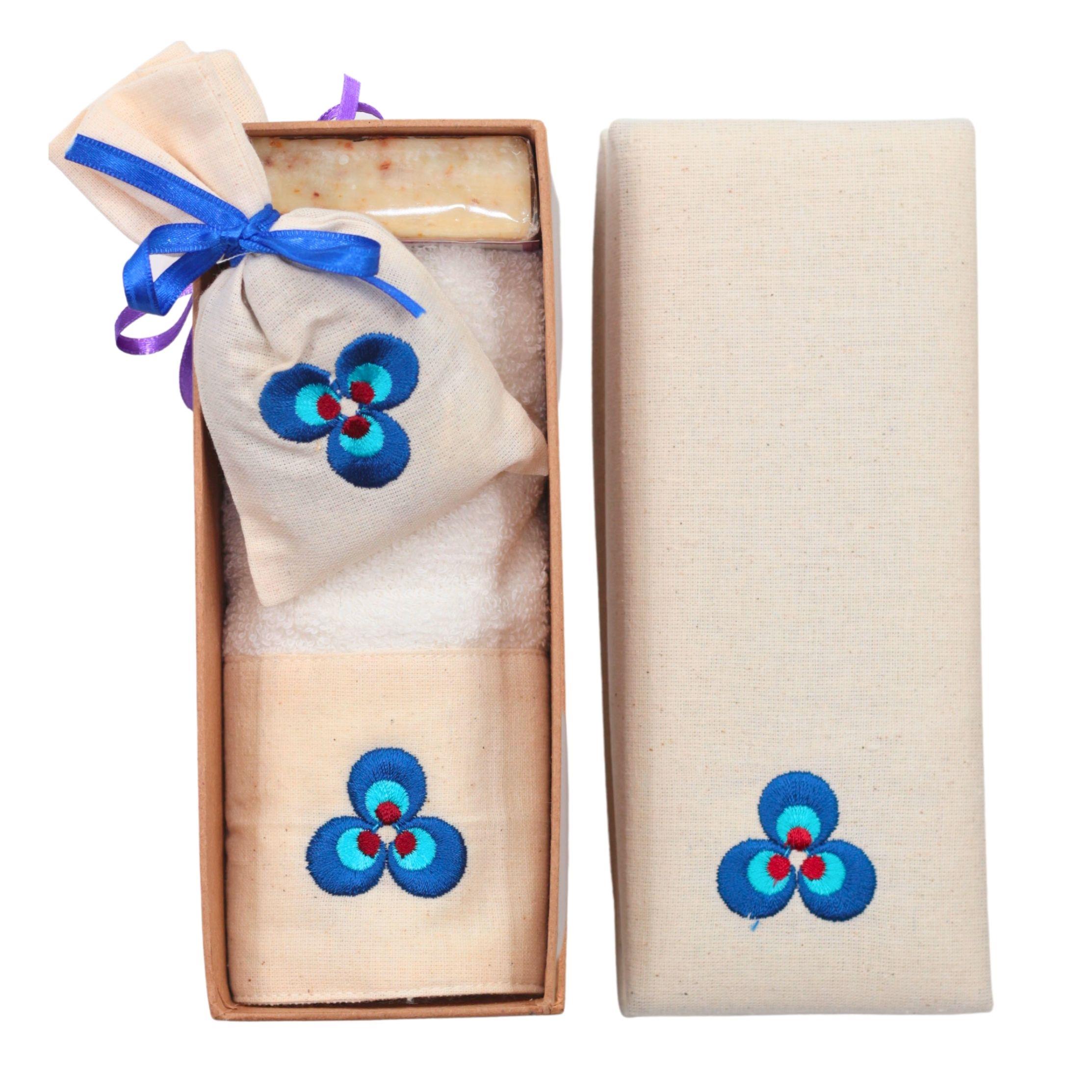 Çintemani Nakışlı Dikdörtgen Havlu Seti